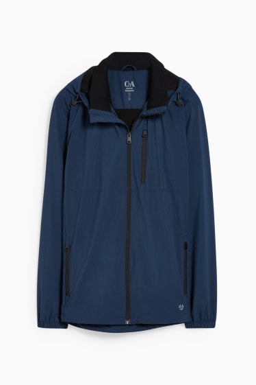 Uomo - Giacca tecnica con cappuccio - blu scuro
