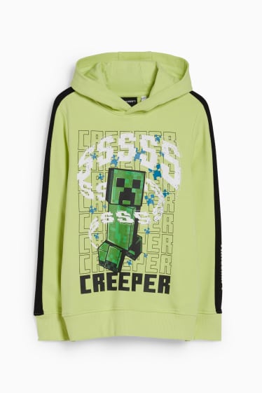 Children Boys - Minecraft - hoodie - light green
