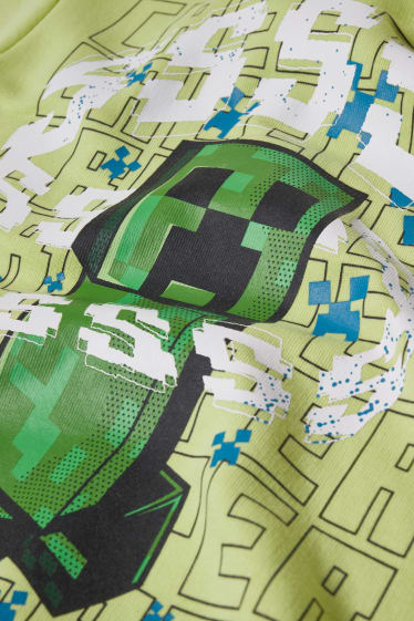 Children Boys - Minecraft - hoodie - light green