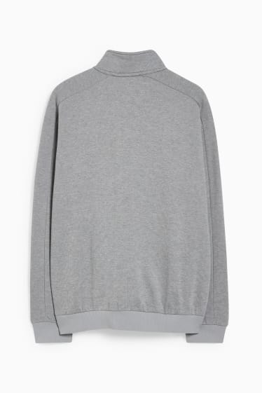 Men - Sweatshirt  - gray / black