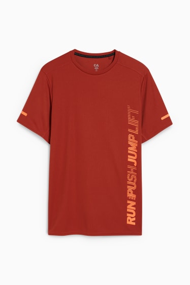 Heren - Sportshirt  - donker oranje