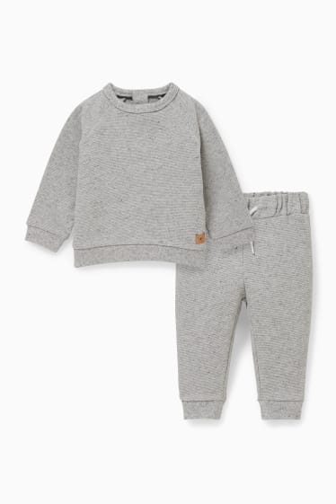 Bébés garçons - Ensemble bébé - 2 pièces - gris chiné