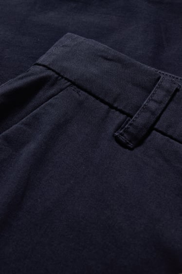 Dámské - Kalhoty chino - mid waist - tmavomodrá