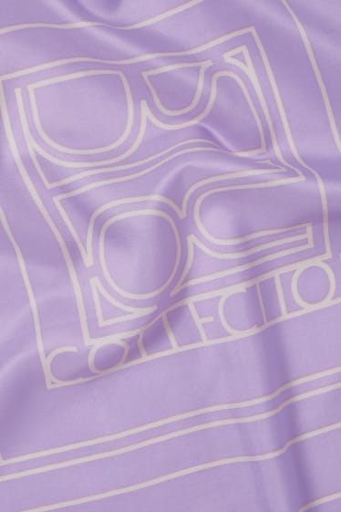 Femmes - Foulard - à motif - violet clair