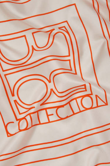Damen - Halstuch - gemustert - orange