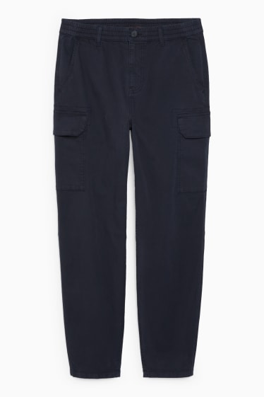 Uomo - Pantaloni cargo - regular fit - blu scuro