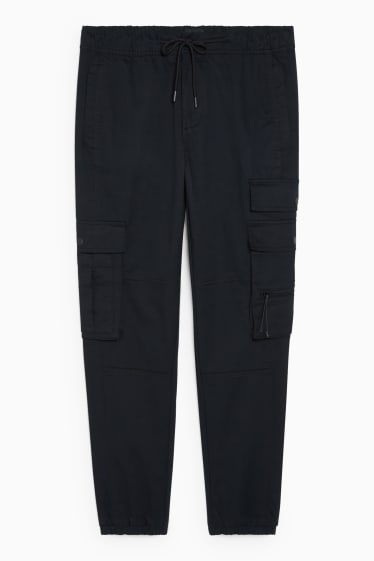 Hombre - Pantalón cargo - slim fit - negro