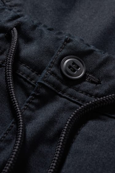 Herren - Cargohose - Slim Fit - schwarz
