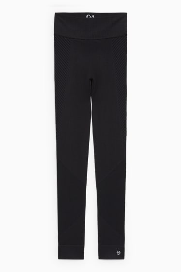 Dona - Leggings - running - sense costures - LYCRA® - negre