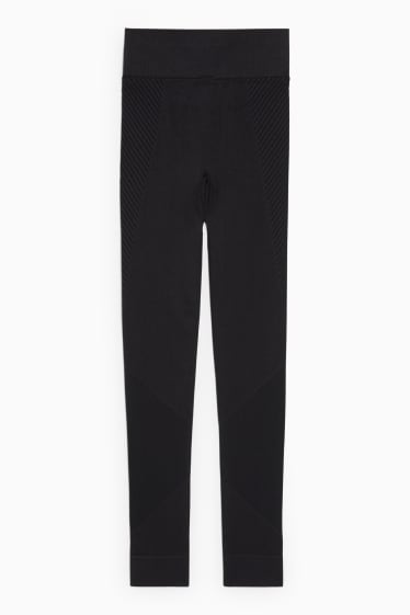 Dona - Leggings - running - sense costures - LYCRA® - negre