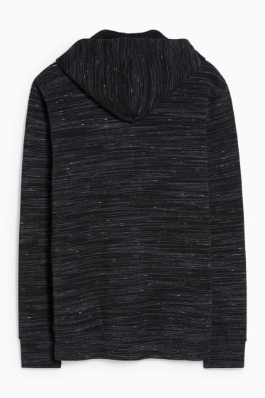 Men - Zip-through sweatshirt with hood - black