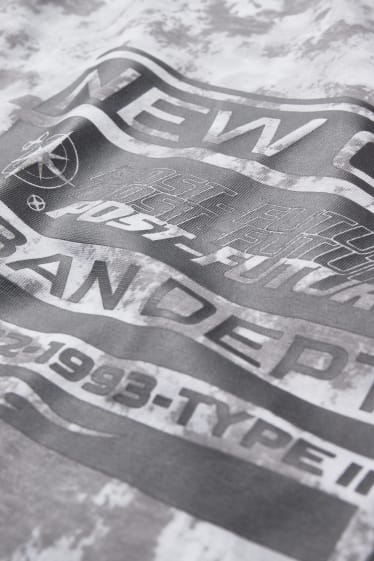 Heren - T-shirt - grijs-mix