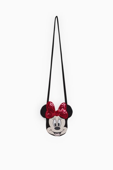 Kinderen - Minnie Mouse - set - jurk en tas - 2-delig - fuchsiarood