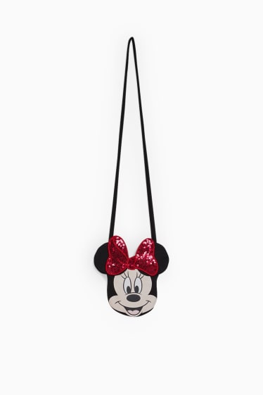 Kinderen: meisjes - Minnie Mouse - set - jurk en tas - 2-delig - fuchsiarood