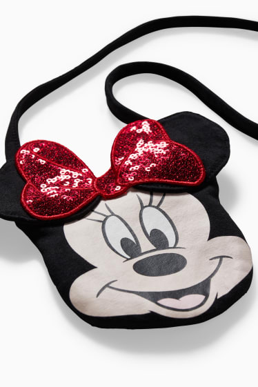 Kinderen: meisjes - Minnie Mouse - set - jurk en tas - 2-delig - fuchsiarood