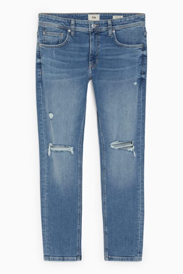 Herren - Skinny Jeans - helljeansblau
