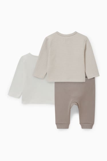 Babys - Baby-Outfit - 3 teilig - beige