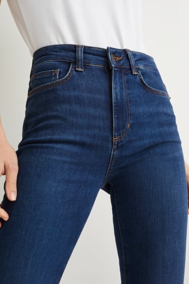 Women - Bootcut jeans - high waist - LYCRA® - recycled - blue denim