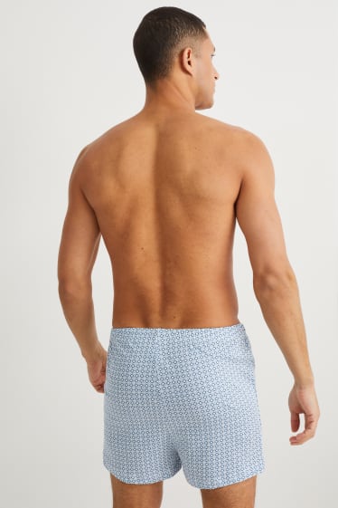 Heren - Set van 2 - boxershorts - jersey - blauw