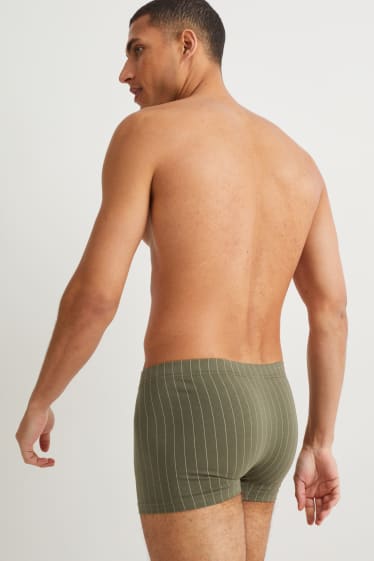 Hommes - Lot de 3 - boxers - vert foncé