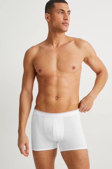 Uomo - Confezione da 2 - boxer aderenti - cotone Pima - LYCRA® - bianco