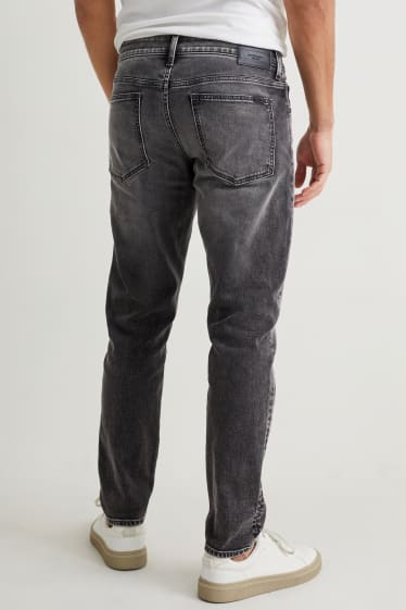 Bărbați - Tapered jeans - LYCRA® - denim-gri închis