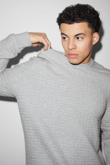 Hommes - Sweat - gris clair chiné