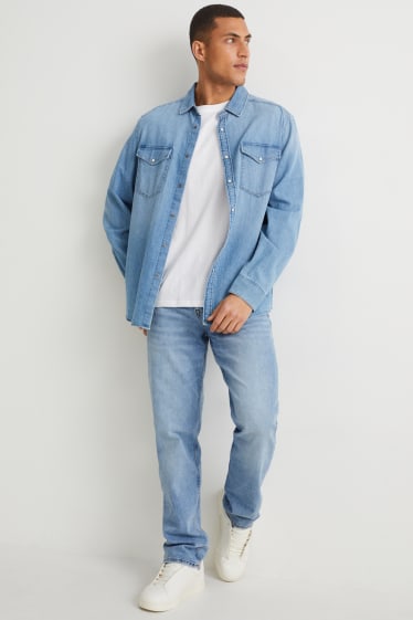 Men - Straight jeans - denim-light blue