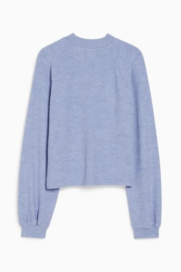 Damen - Basic-Sweatshirt - hellblau