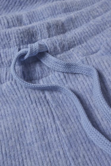 Femei - Pantaloni tricotați - regular fit - albastru deschis