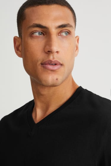 Herren - Multipack 2er - Unterhemd - schwarz
