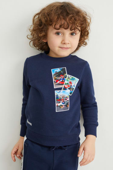 Kinder - Mario Kart - Sweatshirt - dunkelblau
