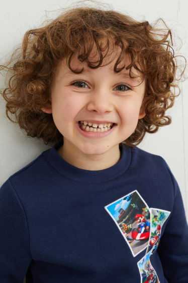 Dzieci - Mario Kart - bluza - ciemnoniebieski