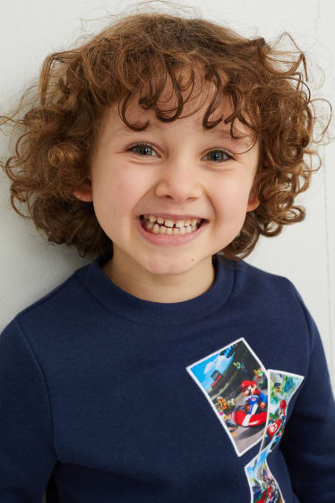Kinder Jungen - Mario Kart - Sweatshirt - dunkelblau