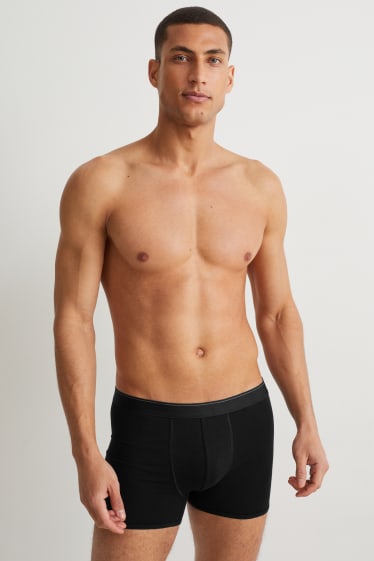 Men - Multipack of 2 - trunks - Pima cotton - LYCRA® - black