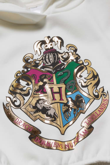 Kinderen - Uitgebreide maten - Harry Potter - set - hoodie en topje - 2-delig - zwart / wit