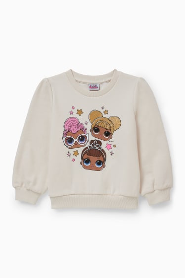 Enfants filles - L.O.L. Surprise - sweat - blanc crème