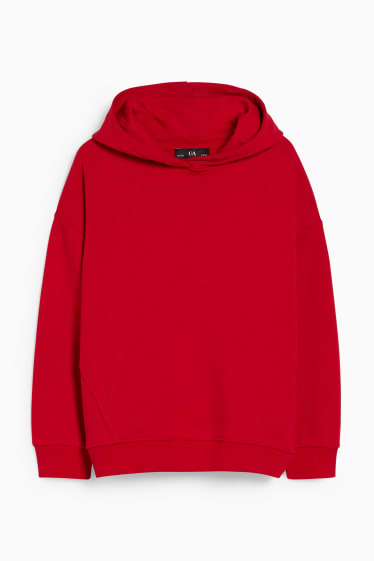 Enfants filles - Sweat à capuche - rouge