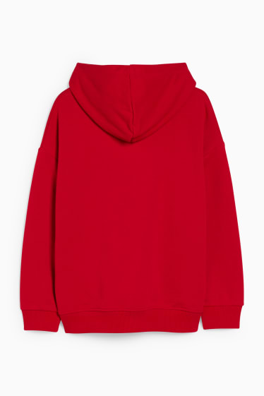 Enfants filles - Sweat à capuche - rouge
