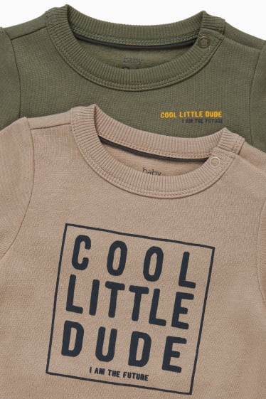 Babys - Multipack 2er - Baby-Sweatshirt - beige