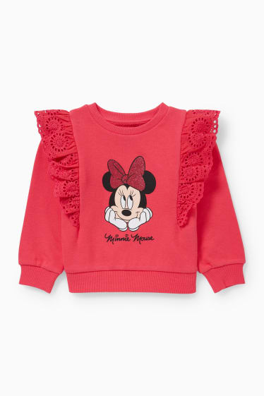 Enfants filles - Minnie Mouse - sweat - rouge