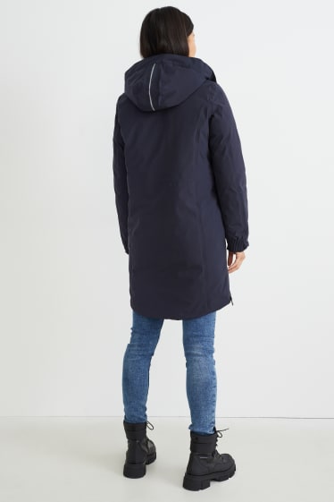 Women - Outdoor coat with hood - THERMOLITE® - dark blue