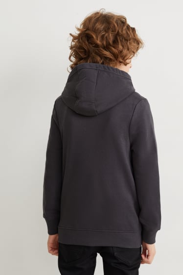 Bambini - Among us - felpa con cappuccio - grigio scuro
