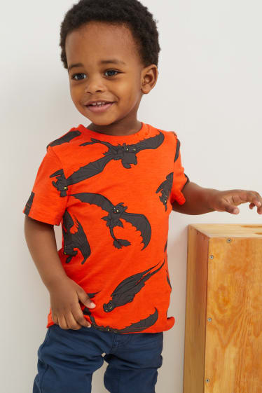 Dětské - Jak vycvičit draka - tričko s krátkým rukávem - oranžová