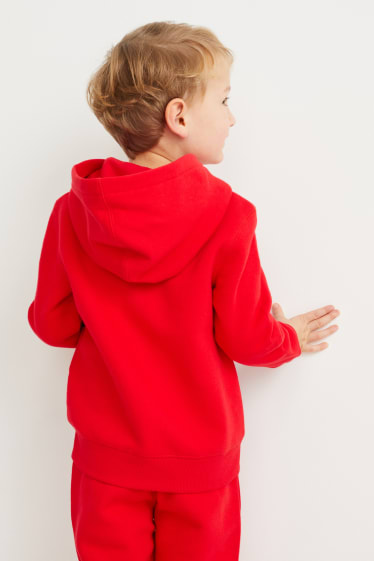 Enfants - Spider-Man - sweat zippé en molleton avec capuche - rouge