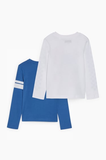 Bambini - Confezione da 2 - Sonic - maglia a maniche lunghe - blu