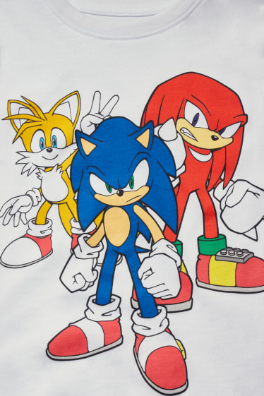 Niños - Pack de 2 - Sonic - camisetas de manga larga - azul