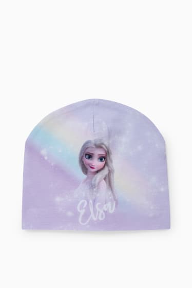 Children Girls - Frozen - hat - light violet