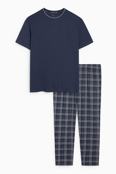 Hommes - Pyjama - bleu foncé