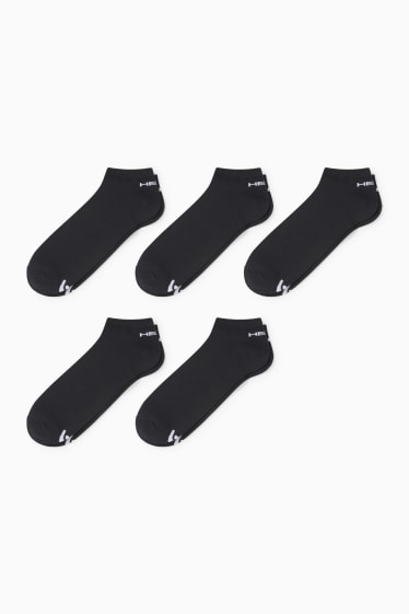 Men - HEAD - multipack of 5 - trainer socks - black